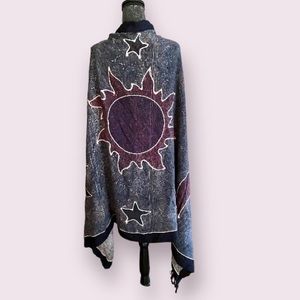 Pareos del Caribe Scarf Swimsuit Cover-Up Boho Sarong Wrap 62” x 44” in Blue